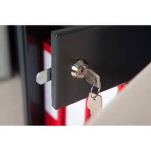 #17 SAFE S50 KEY – Bezpečnostná schránka čierno – biela, 380 x 500 x 365 mm