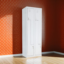 4-dverová úzka šatníková skriňa s dverami typu Z, 1800/600/500 mm