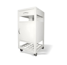 #03 BEDSIDE WHITE – Kovový nočný stolík, 860/400/400 mm