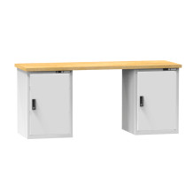 #29 HARDWORK CCW – Pracovný stôl so skrinkou na oboch stranách, 2000 mm, s nosnosťou do 800 kg