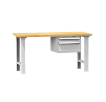 #29 HARDWORK D2 – Pracovný stôl s dvomi zásuvkami, 1500 mm, s nosnosťou do 800 kg