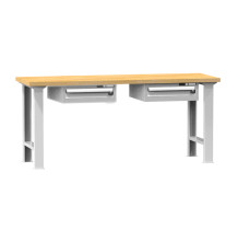 #29 HARDWORK DDW – Pracovný stôl s jednou zásuvkou na oboch stranách, 2000 mm, s nosnosťou do 800 kg