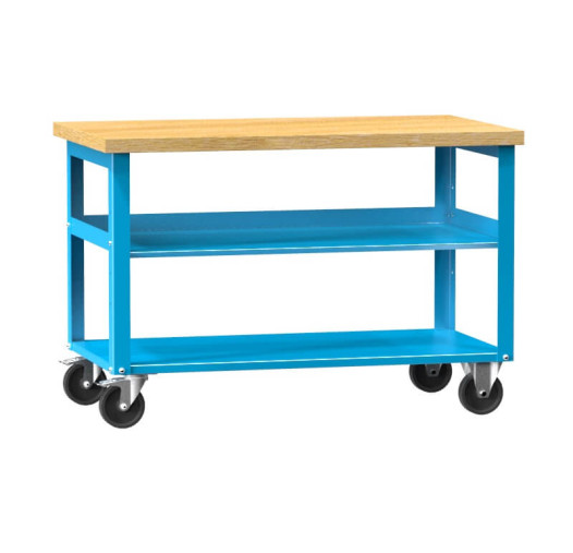 #29 MOBILEWORK 2S BLUE – Mobilný pracovný stôl s nosnosťou do 300 kg, modrý